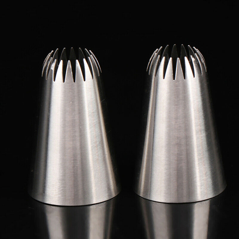 D66 #18 Open Star Icing Nozzle Piping Tip Stainless Steel Cake Decorating.l8