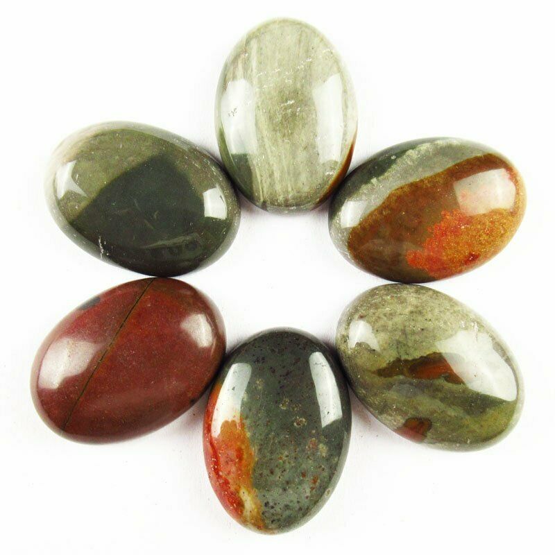 8pcs 40g Natural U.S.A Picasso Jasper 25x18x7mm Oval Cab Cabochon A-297JM