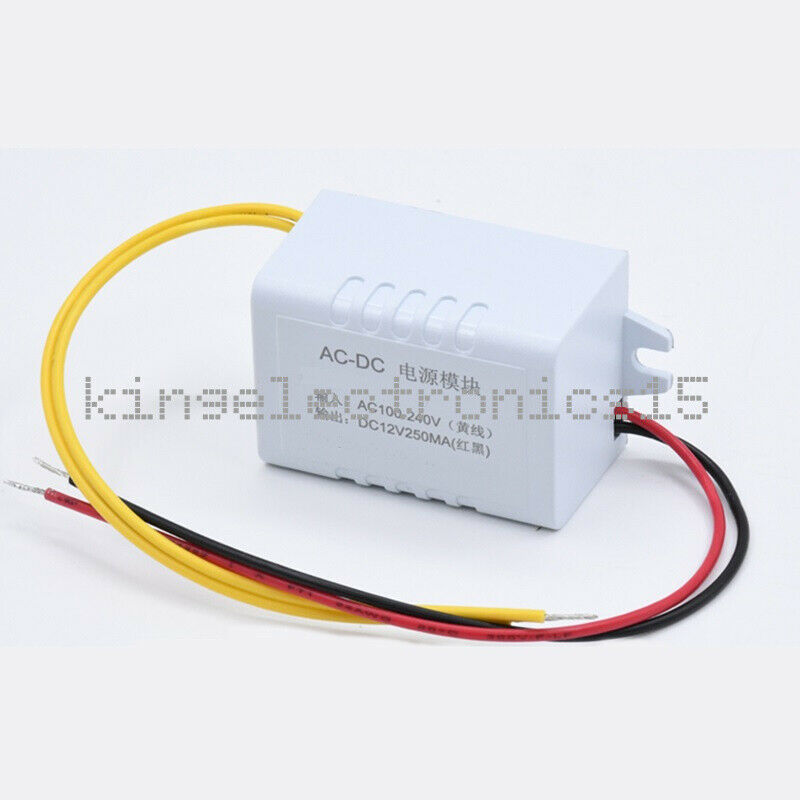 12V 250MA Power Supply Module 110-220V Output 12V 3W Converter Adapter NEW