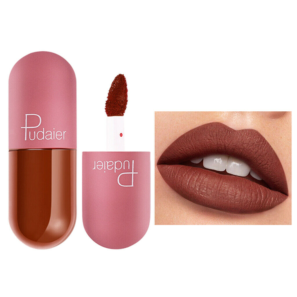 Women Matte Liquid Lip Gloss Beauty Glaze Lipstick Waterproof LongLasting 8