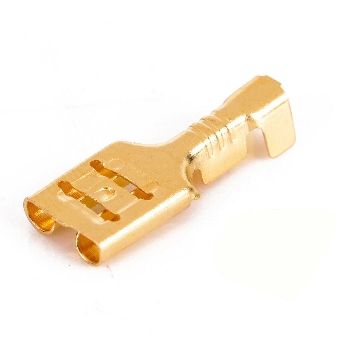 100pcs Copper 4.8mm Female Spade Crimp Terminals 22-16AWG 0.5mm Thickness