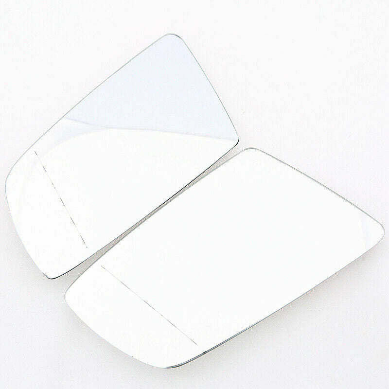 For BMW E60 E61 E63 E64 03-10 Pair Side Rear View Mirror Glass Heated White