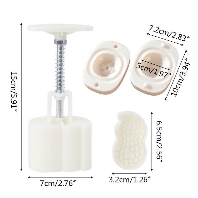Sugarcraft Mooncake Mould Silicone Cartoon Bakeware Hand-Pressure Mooncake Mold
