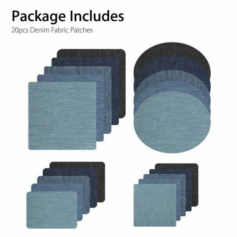 10 Pair Nortexx Iron On Repair Patches Cotton Or Denim Easy Quick & Easy Fix US