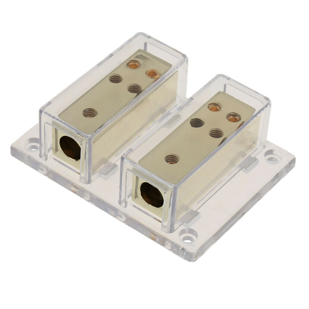 8 way 4/8 Gauge Car Audio Stereo Amp Power/Ground Cable Distribution Block