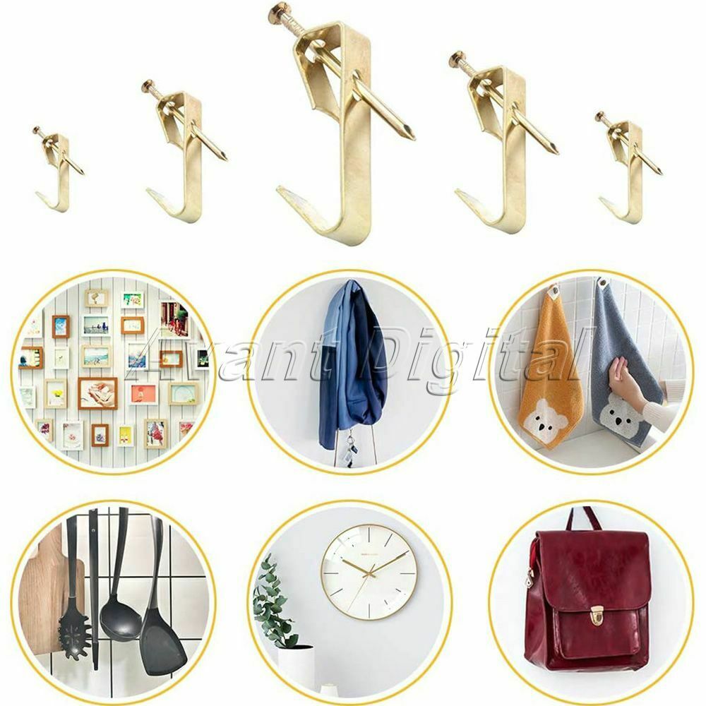 200PCS Picture Hanging Kit Up To 50LBS Screw Eye/Wire/Nail Photo Hanger for home