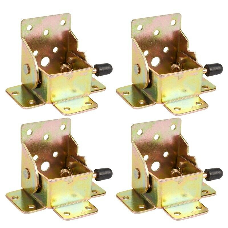 4Pcs/set Iron Locking Folding Table Chair Leg Brackets Hinges for Home FurnituQ9