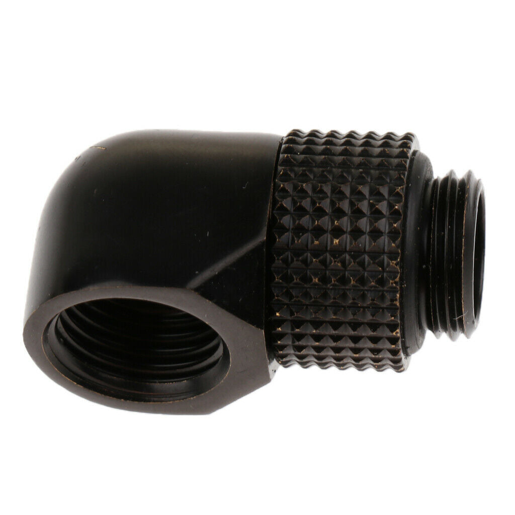 6 pcs G1/4 90 Degree Rotary Male to Female Fitting Adapter for Water Cooling