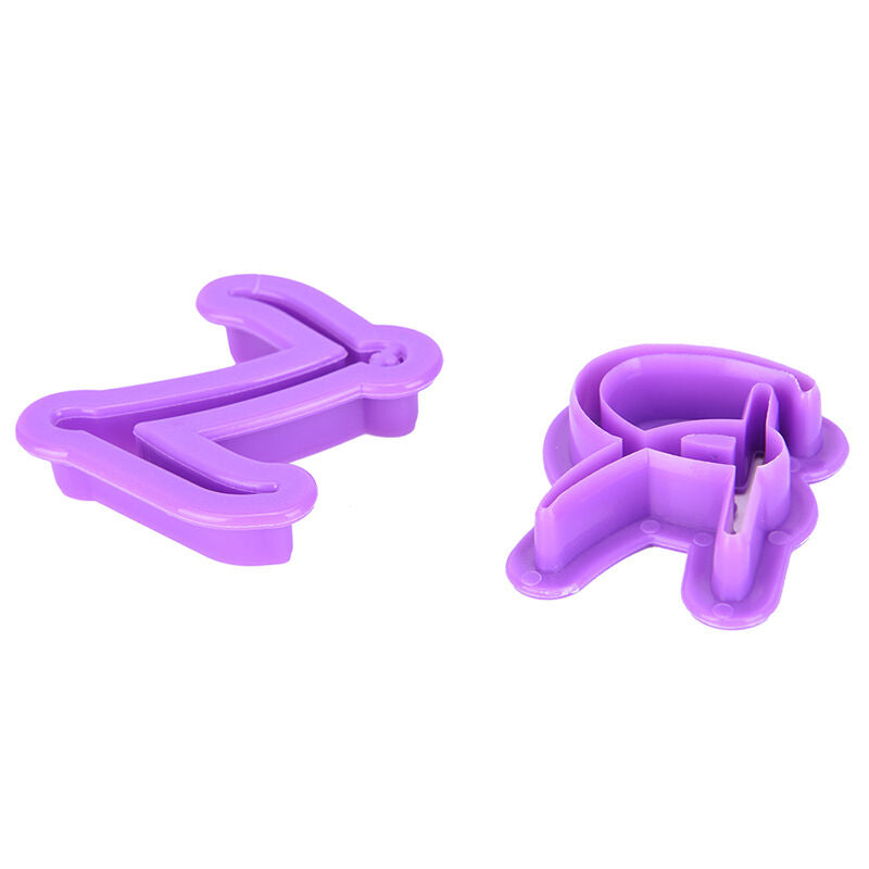 26Pcs/set Alphabet Number Letter Fondant Cake Cookie Cutter Pan Mold Bisc.l8