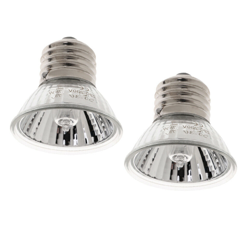 2 Pcs Pet Uva Uvb Reptile Heating Calcium Lamp Sunlamps Basking Bulb 75W