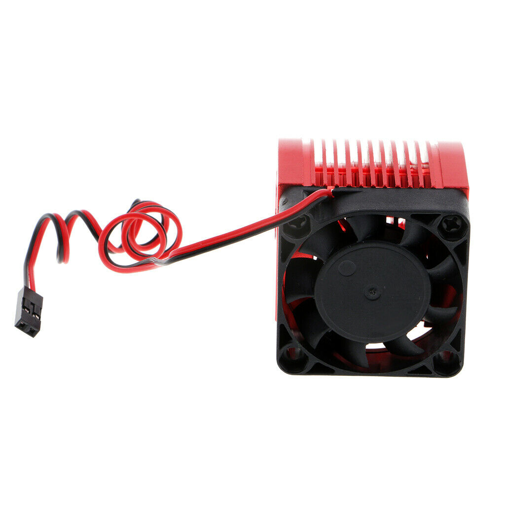 42mm Aluminum Universal Heat Sink w/ Cooling Fan for 1:8 RC Car Motor
