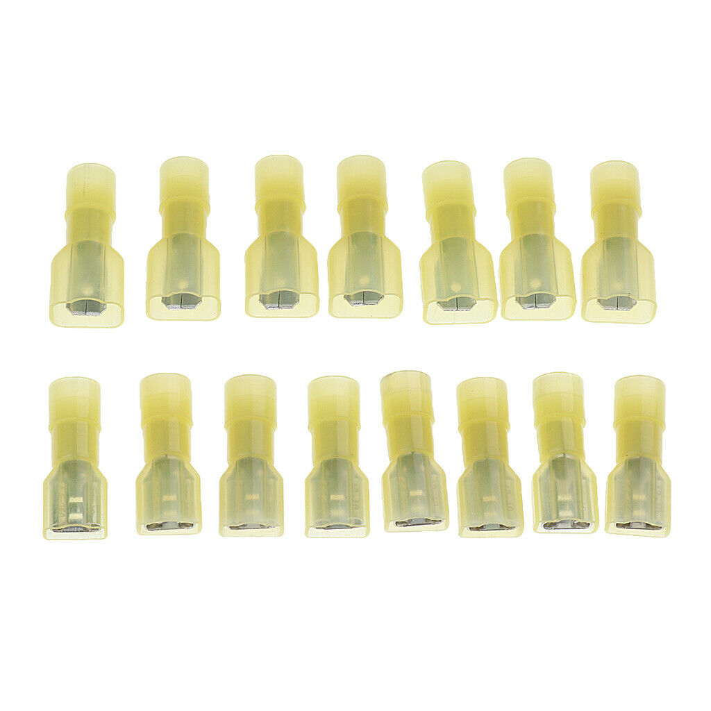 100 Pieces 12-10 Gauge Nylon Fully Insulated Male Female Spade Terminals Kit