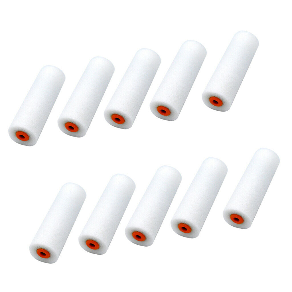 20PCS MINI FOAM PAINT ROLLER SLEEVES PAINTING DECORATING 4" SPONGE ROLLERS