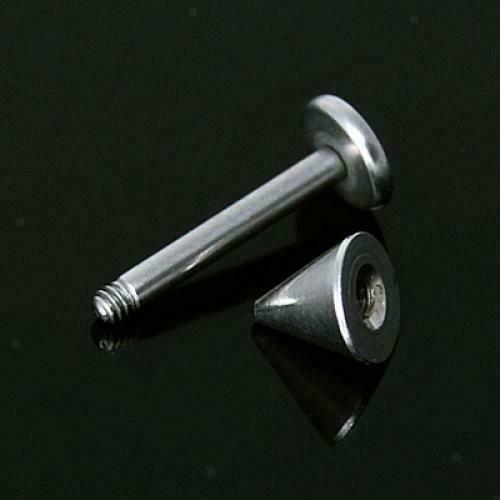 10PCs Labret Spick  Steel Body Jewelry Lip Chin Rings
