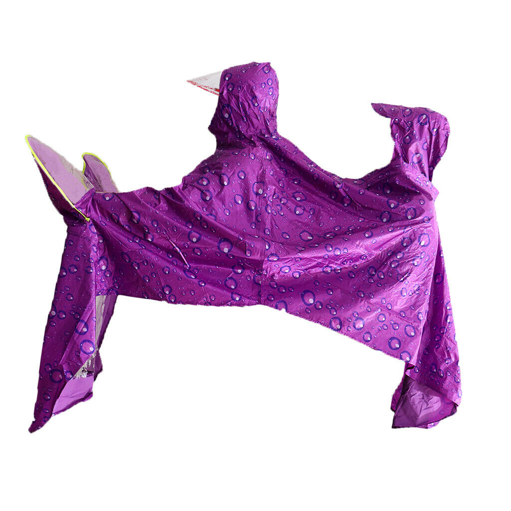 Oxford Raincoat Rider Covers Cape E-Bike Motorcycle Double Poncho Purple