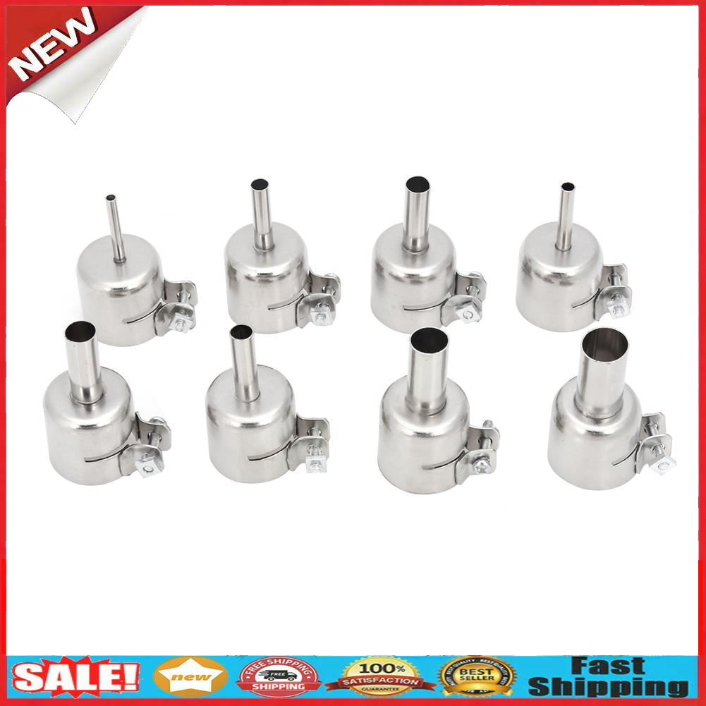8pcs Soldering Station 850 Hot Air Gun Welding Heat Resistant Nozzles @