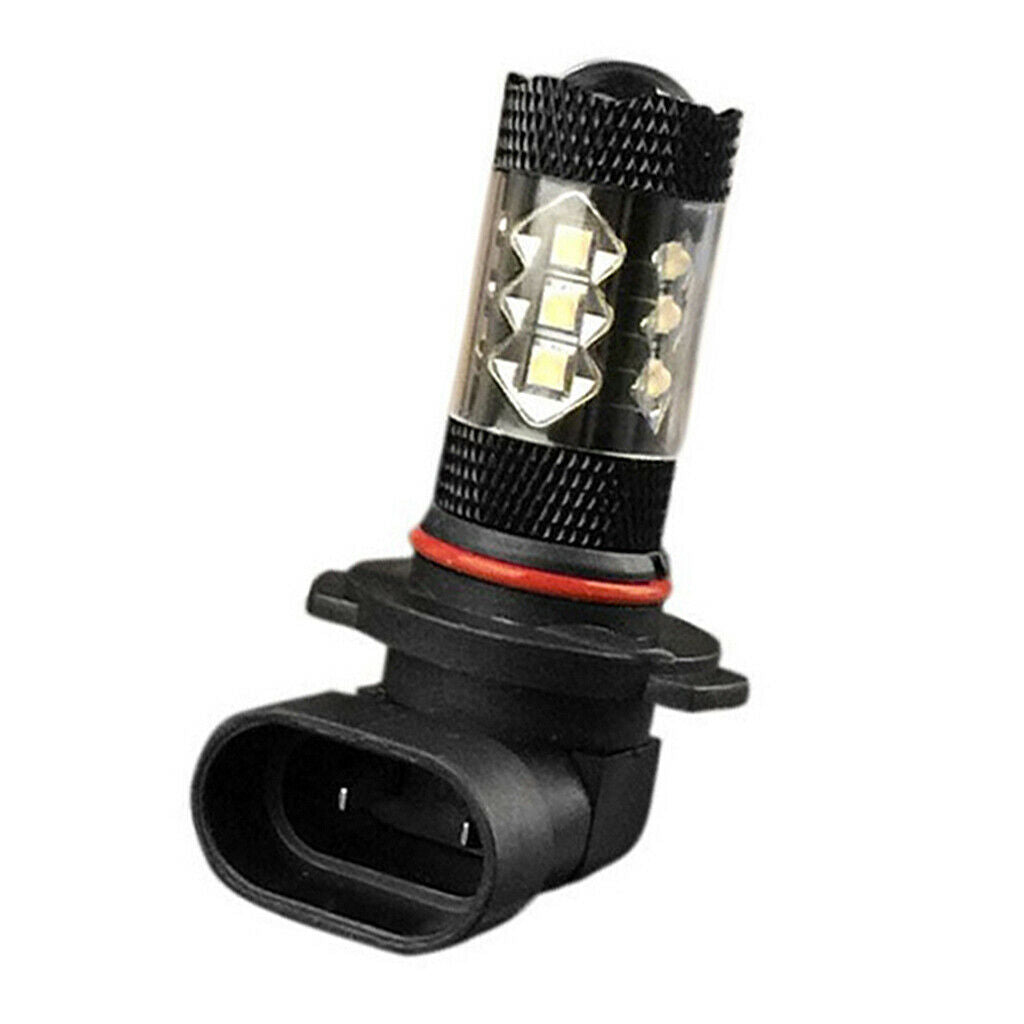 H10 16-SMD LED 80W Car Fog Driving DRL Light Bulbs 6500K-7500K White