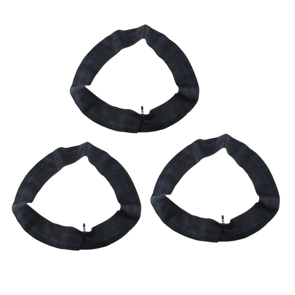 3pcs Black 14 Inch 90/100-14 Rear Wheel Inner Tube Motorcycle Tires Parts