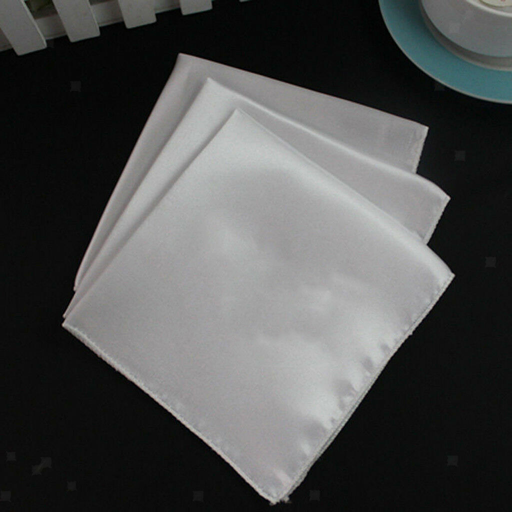White Beige Napkins Table Linen Dinner Napkins Polyester Hotel Wedding 20pcs