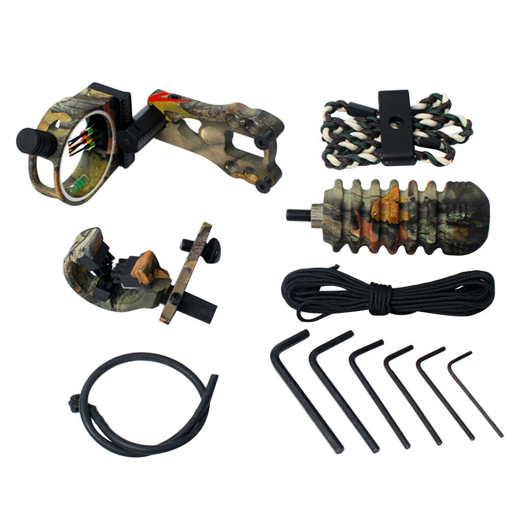 Archery Accessory 5-pin Bow/ Peep Sight, Arrow Rest, Stabilizer, Bow Sling