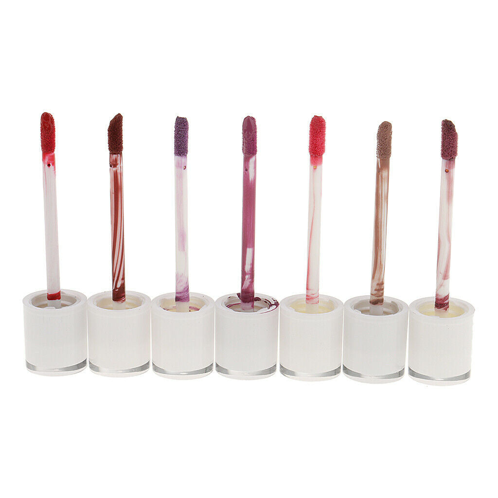 7pcs Cosmetic Matte Lip Gloss Liquid Lipstick Lip Pencil Stick Makeup Kit