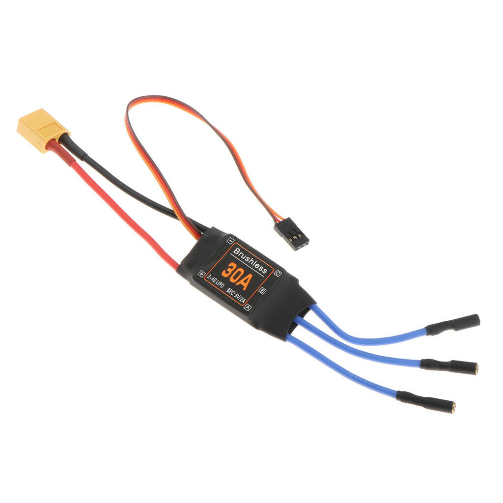 30A Brushless BEC Motor 3.5mm Banana Head RC FPV Drone Toys Accessories