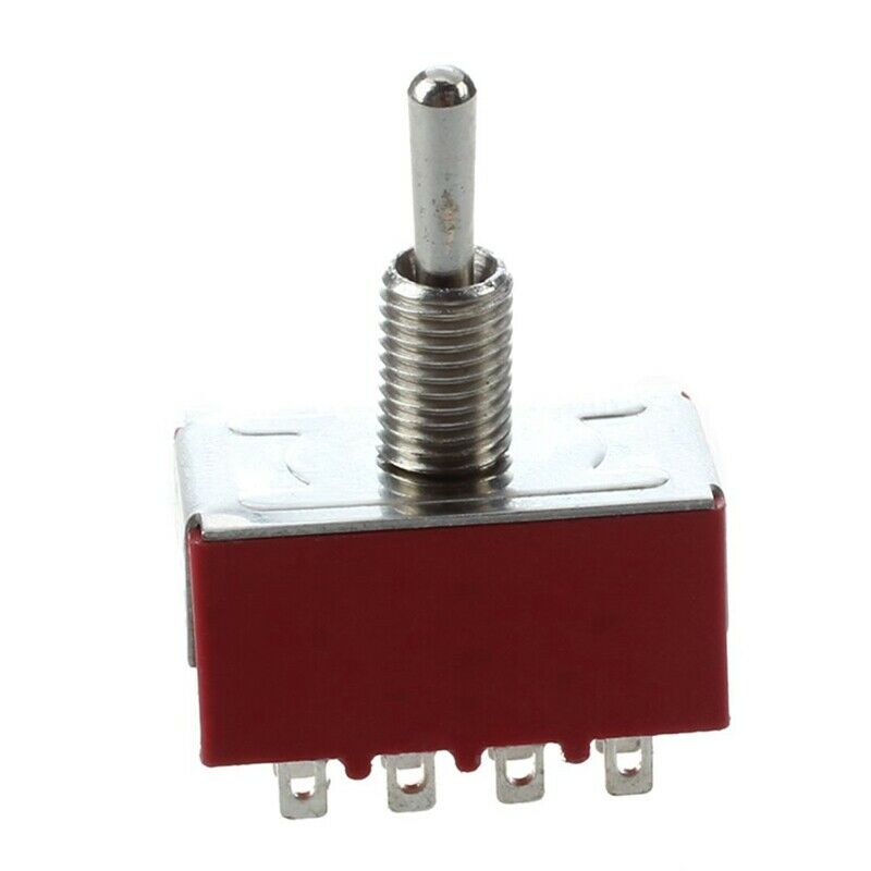 2 Pcs AC 250V 2A 120V 5A 12 Pin 4PDT ON/ON Toggle Switch Q1F5F5