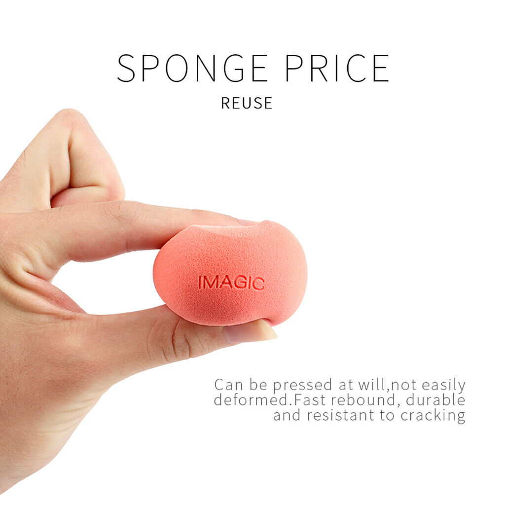 Makeup Sponge Beauty Sponge for Liquid and Powder Cosmetic + Holder Storage