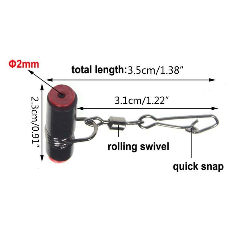 Fishing Swivels Ball Bearing Barrel Swivels with Lock Snap Fishing Snap Swivels
