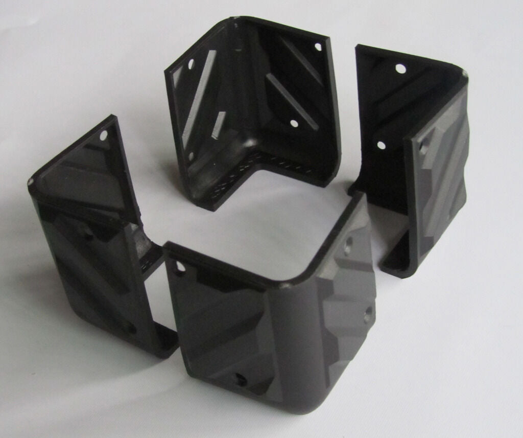 4x Small Guitar AMP Amplifier Protector Corner PA Speaker Cabinet Corners Black