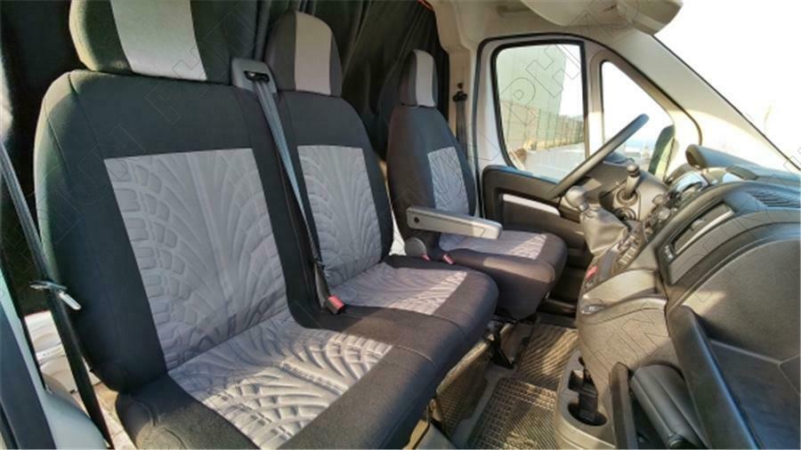 Grey Black Truck Seat Covers Front Covers Protector For Ford Transit Custom Van