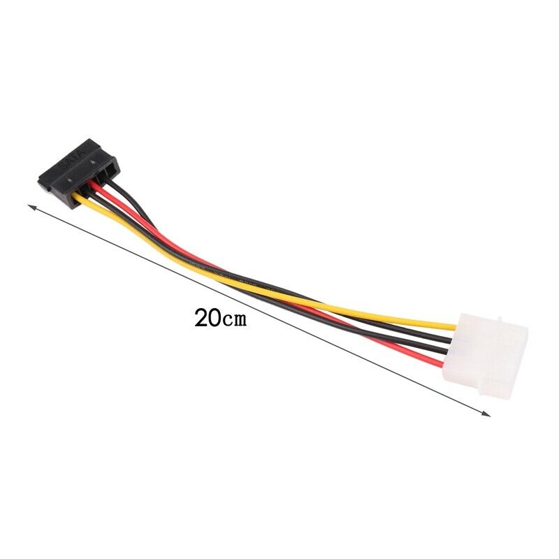 IDE/Molex/IP4/4-pin to SATA Power 15-pin Connector Converter Adapter Cable N7Y1