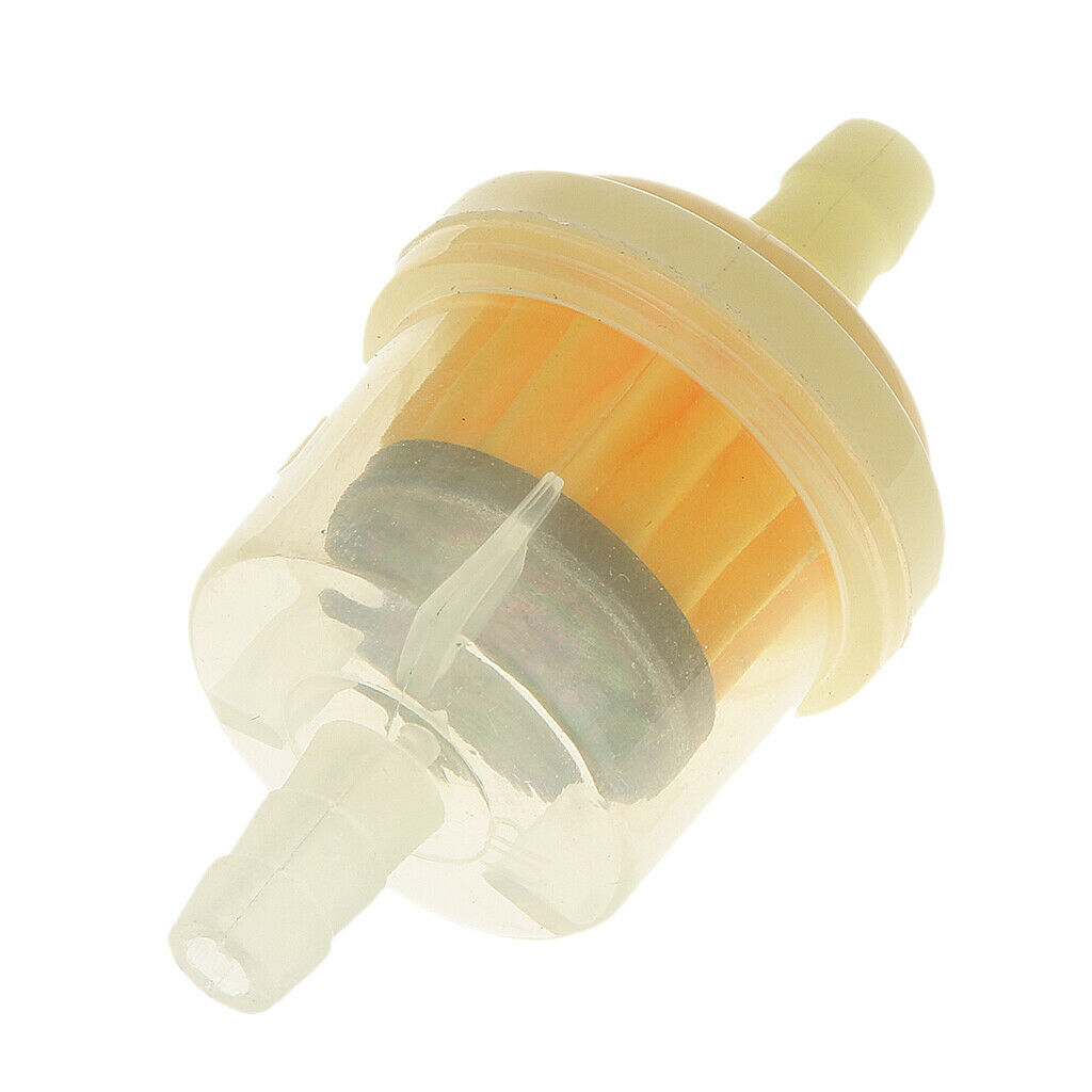 8pcs Universal Motorcycle Mini Inline Fuel Gas Petrol Filters Engine Plastic