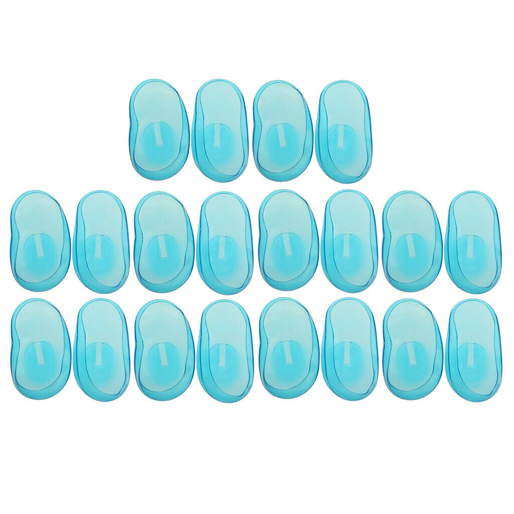 20 Pieces Reusable Ear Cover Hair Coloring Ears Shield Protector Unisex