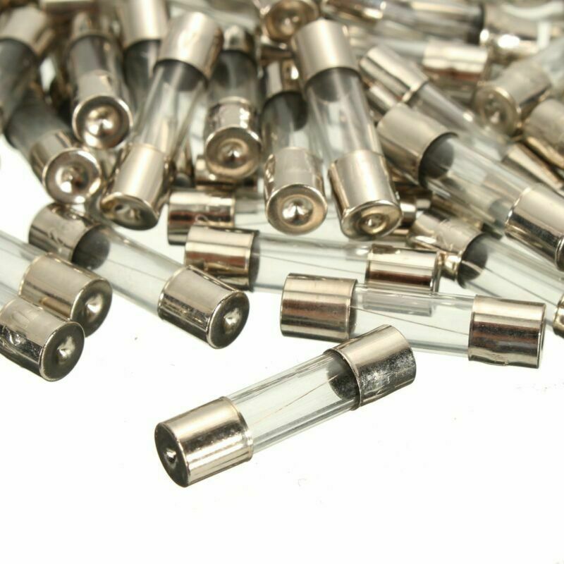 100Pcs 5x20mm Fast Blow 0.2A-15A Auto Car Truck Glass Tube Fuses Assorted Kit