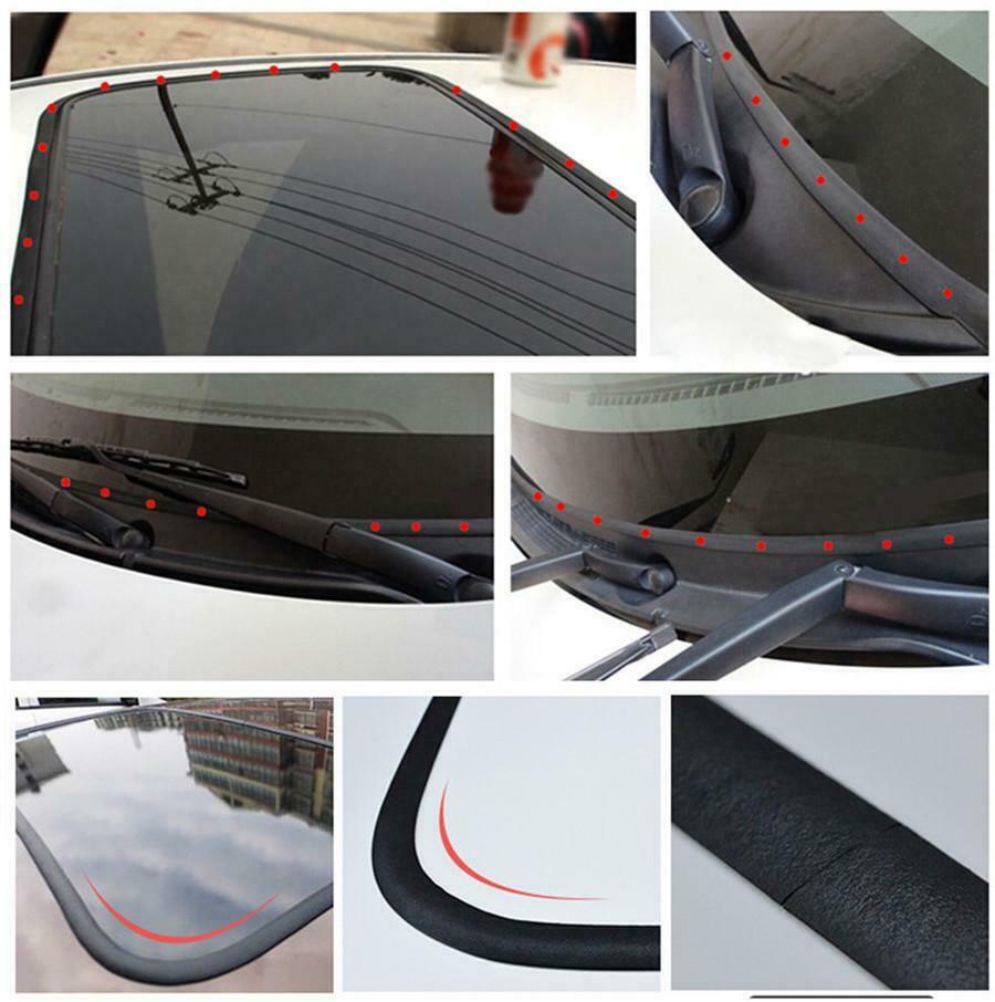 5M Car Rubber Sealant Strips 0.79" * 0.24" For Car Window Windshield Sunroof