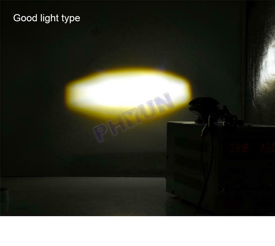 16W Motorcycle Moped LED Headlight Projector Spotlight Headlamp High & Low Beam