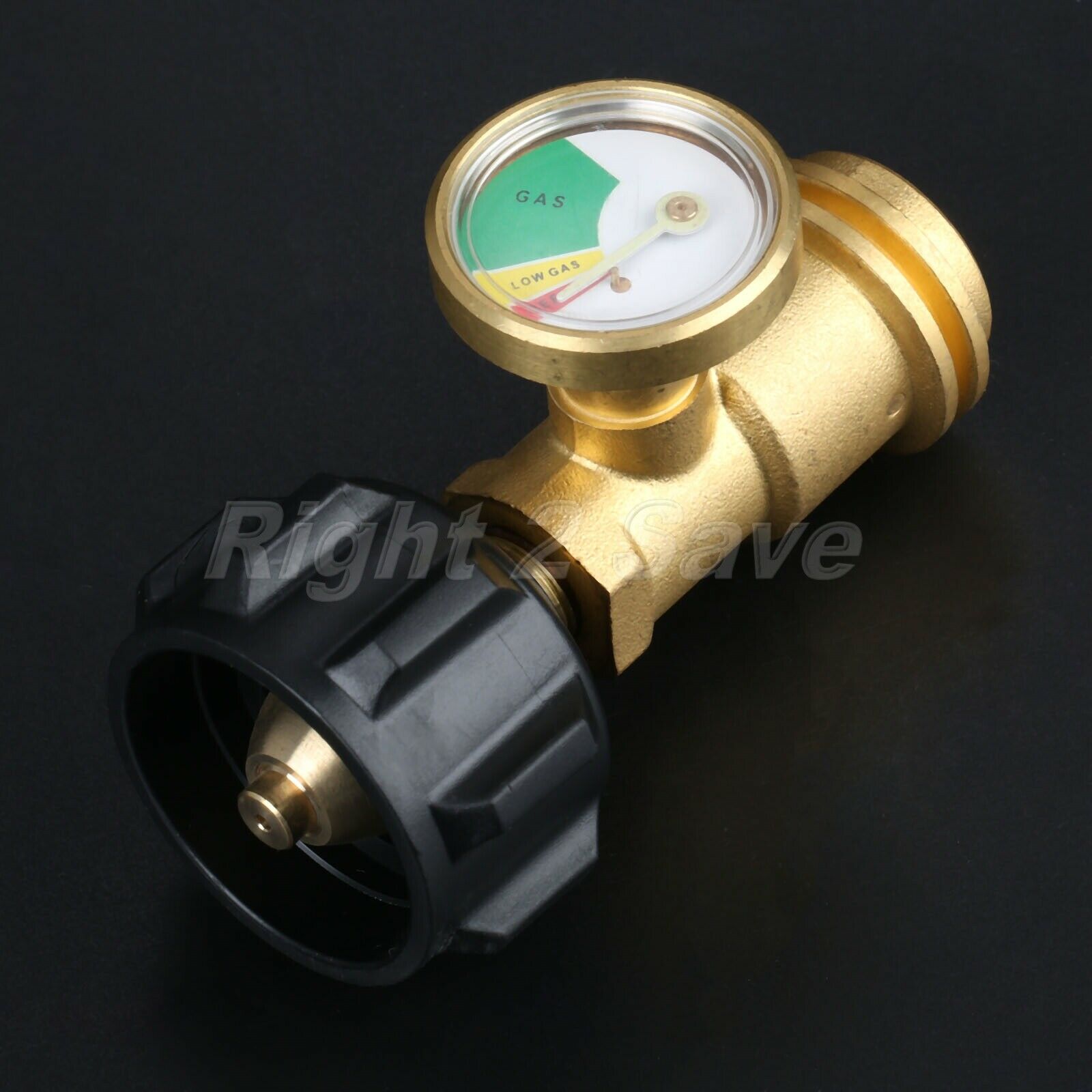 High Quality BBQ QCC1/POL Propane Gas Tank Valves Adapter & Pressure Meter Gauge