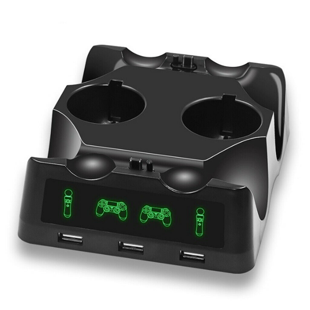 Controller Charger Dock Power Charging Stand For PS4/MOVE/PS4 VR New