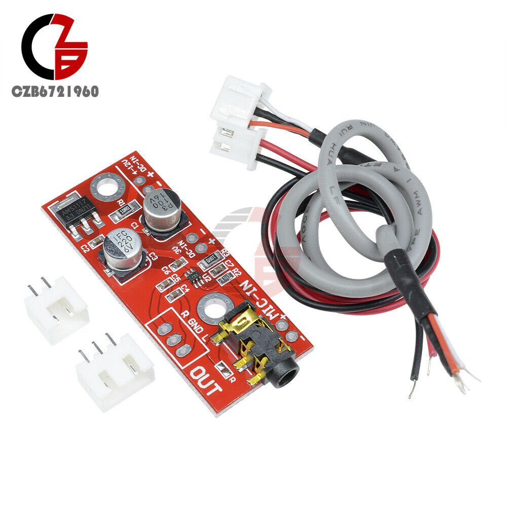 MAX9812 Electret Microphone Amplifier Board Sound Voice Module 3V/5V/12V Input