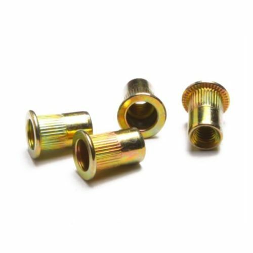 M4  M5 M6 M8 M10 Set Rivet Nut Kit Mixed Zinc Steel  Insert Nutsert Threaded 120