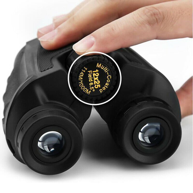Portable 12X25 Professional Binoculars Outdoor Night Vision Telescope ScopeDEAU