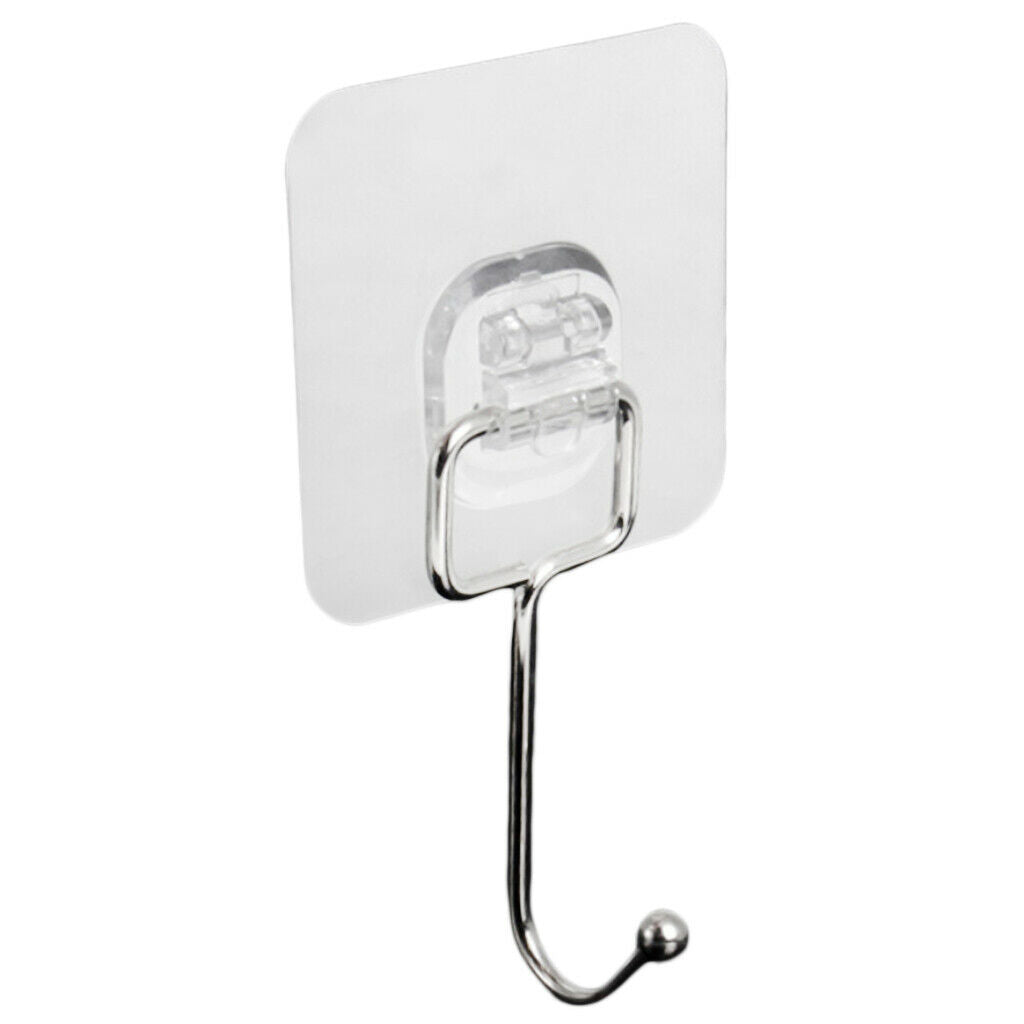 Wall Door House Home Metal Small Self Adhesive Sticky Hook Hooks Holder