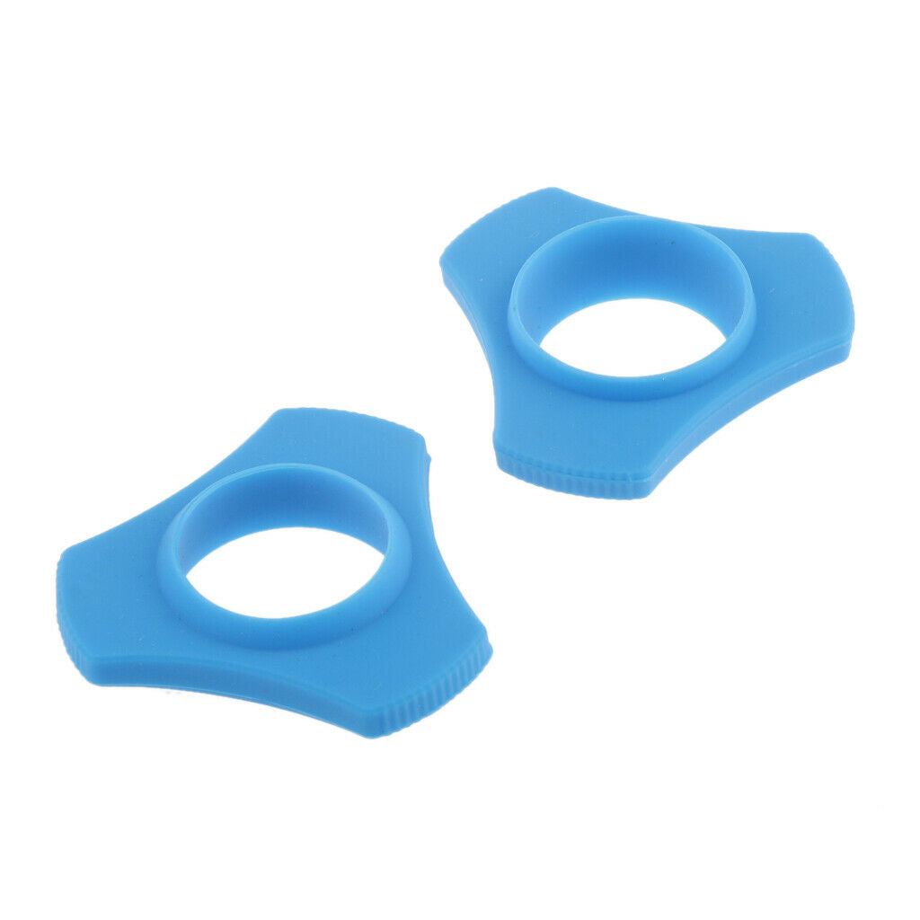 3 Point Microphone Protection Ring Blue + 4 Point Mic Anti-skid Slip Holder Gray