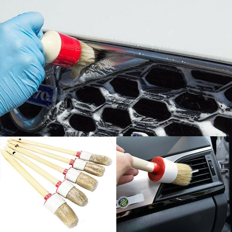 Soft Bristle Brush Car Indoor Air-condition Outlet Window Care Cleaning Tool 5x