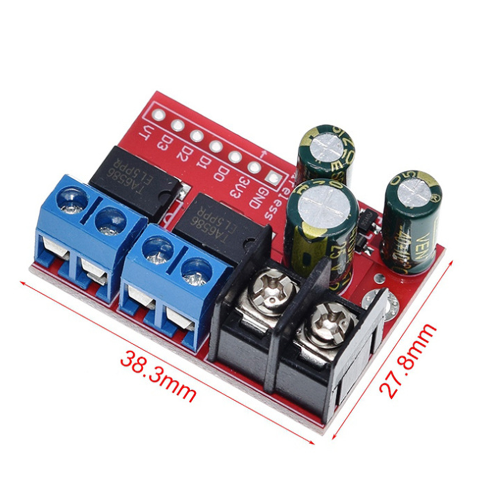 1pcs 5A Dual-channel DC Motor Drive Module Can Be Remotely Controlled
