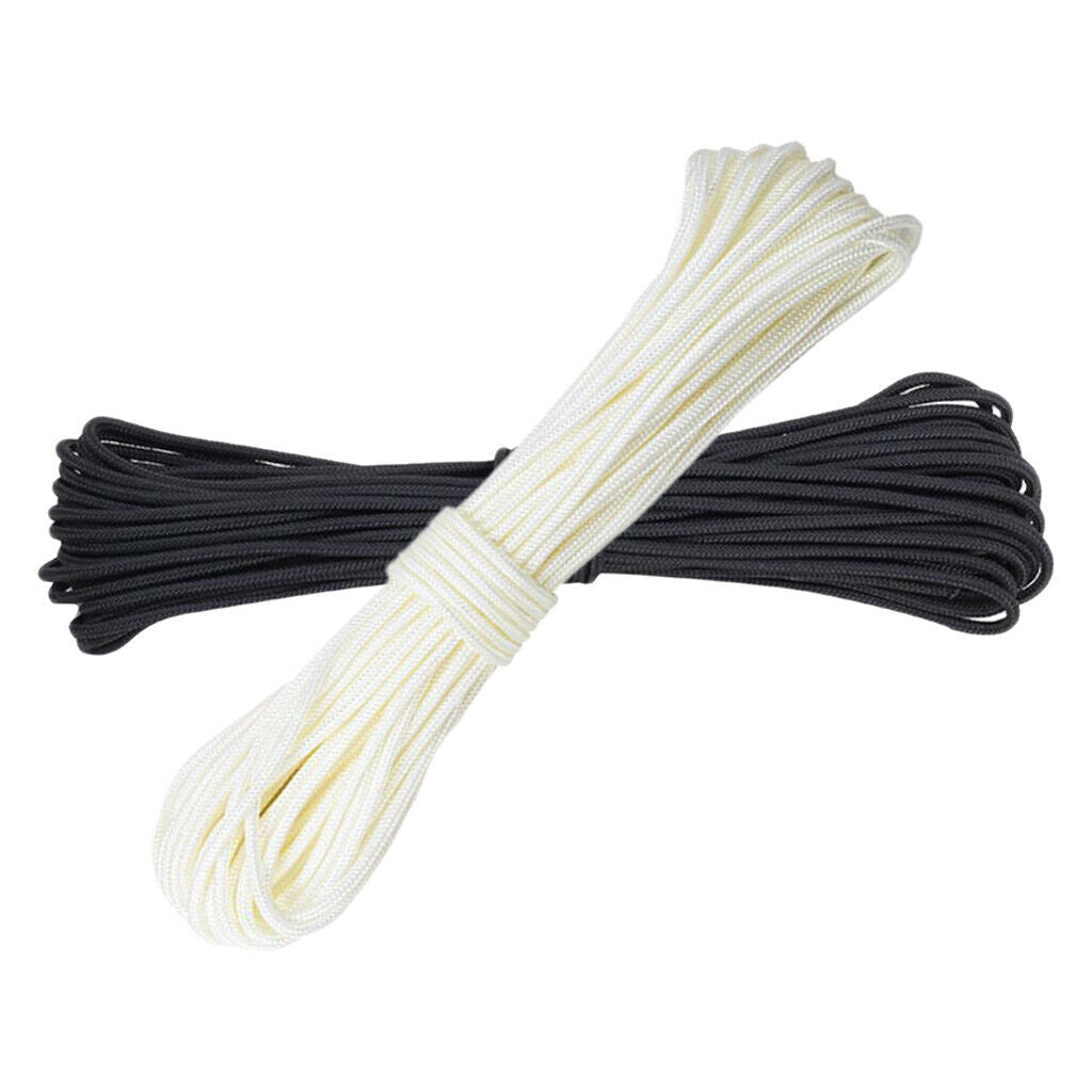 Rope Single Rope for Archery Black And White 2 Pieces 10 Cm