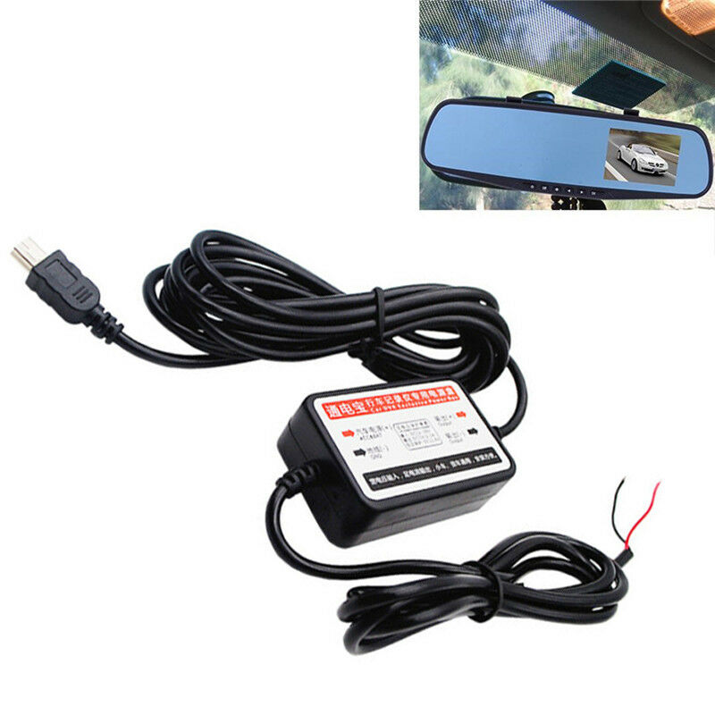 Mini USB DC Car Charger Hard Wire Kit For In Car Dash Cam Camcorder DVR h3A Gy