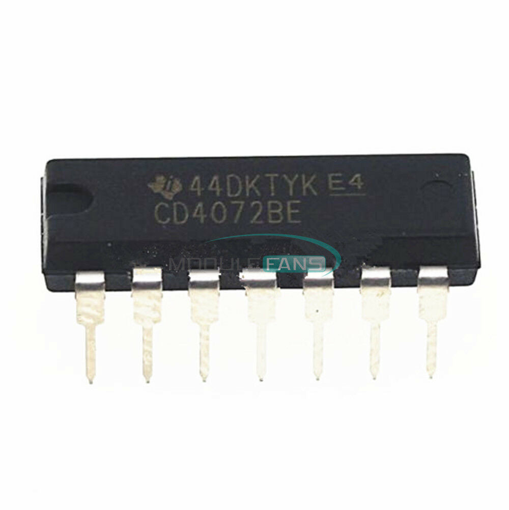 10PCS CD4072 CD4072BE 4072 DIP-14 TI CHIP IC MF