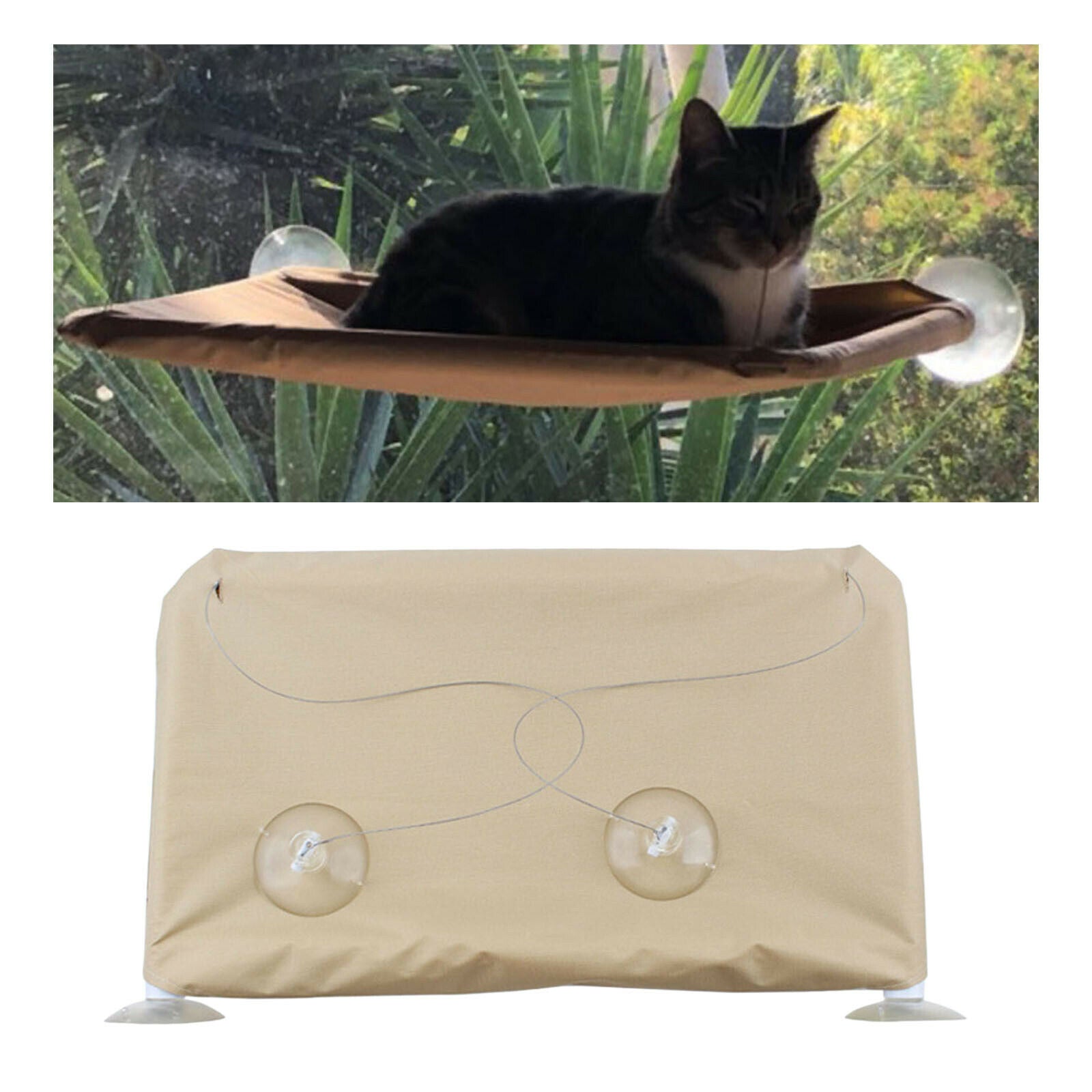 Cat Window Perch Hammock Rest Seat Heavy Duty Suction Cup Shelf Space Saving